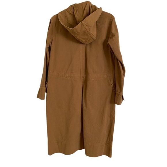 Everlane Canvas Organic Cotton Parka Brown  XS Barn Jacket Anorak - Picture 8 of 10
